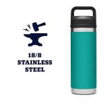 YETI 18 oz Vacuum Insulated Chug Bottle, Aquifer Blue