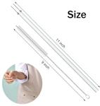 11 Inch Clear Reusable Straws for Yeti Tumblers