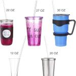 11 Inch Clear Reusable Straws for Yeti Tumblers
