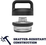 YETI Rambler 737ml Stainless Steel Chug Bottle - Black