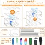 Stackable Water Bottle Organizer for Yeti & Tumblers