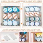 Stackable Water Bottle Organizer for Yeti & Tumblers