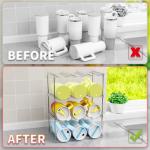 Stackable Water Bottle Organizer for Yeti & Tumblers