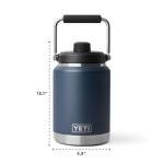 YETI Rambler 2.0 Half Gallon Jug, Black Forest Green