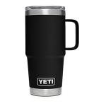 YETI Rambler 20 oz Insulated Travel Mug, Black