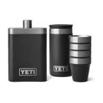 YETI Black 7 oz Flask and Shot Glass Set