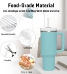 Flexible 6-Pack Straws for Yeti & Stanley Cups