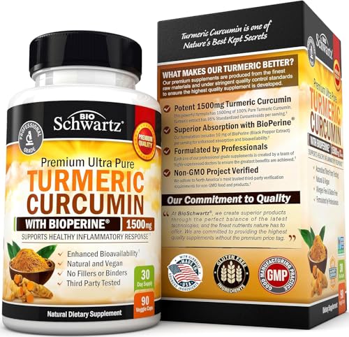 Turmeric Curcumin BioPerine 1500mg Highest Potency Premium  EXP 08/2024