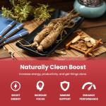 120 Vegan Capsules of NutraChamps Red Ginseng