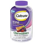 Caltrate Chewables Calcium Vitamin D Supplement - 155 Count