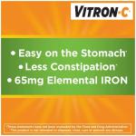 High-Potency Vitron-C Iron Supplement, 60 Count