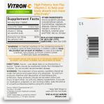 High-Potency Vitron-C Iron Supplement, 60 Count