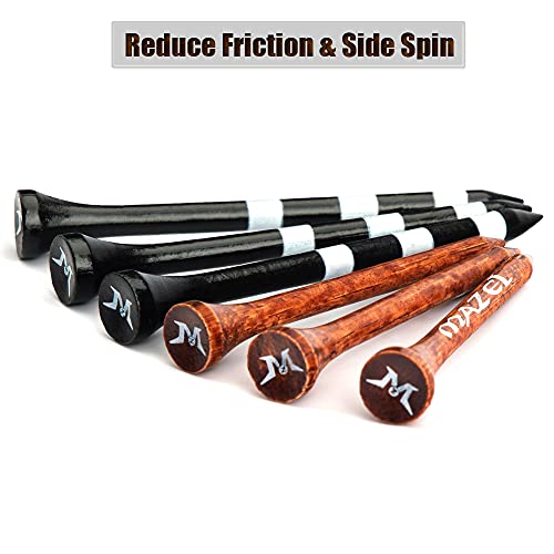 MAZEL 50-Pack Wood Golf Tees in Two Sizes