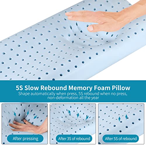 Queen Size Memory Foam Neck Pillow in Colors