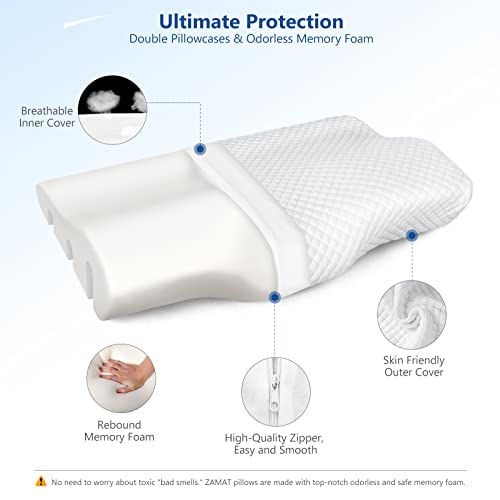 ZAMAT Adjustable Memory Foam Neck Pillow