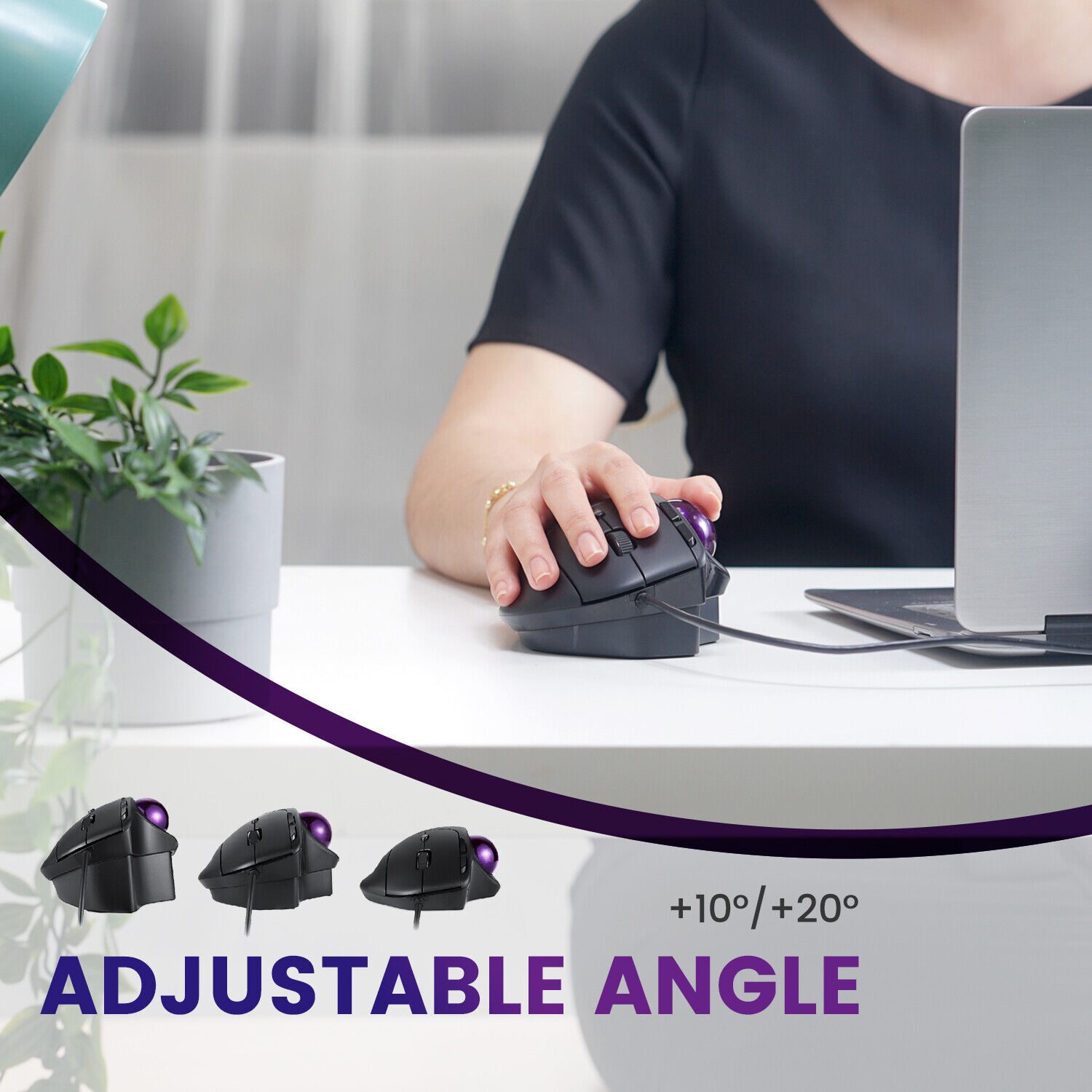 Perixx PERIMICE-520 Ergonomic Trackball Mouse