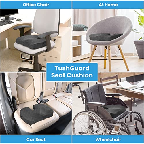TushGuard Anti-Slip Memory Foam Seat Cushion