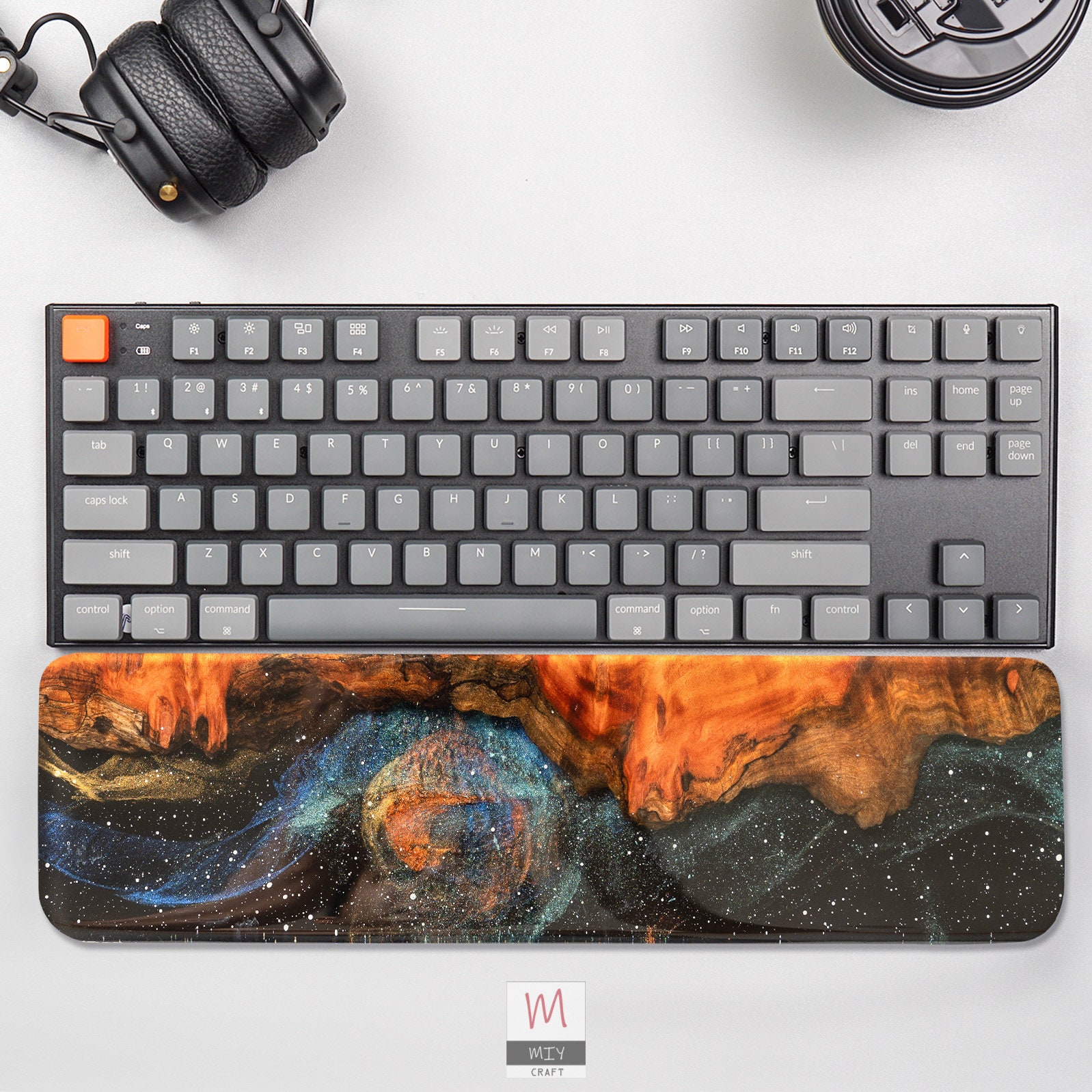 Ergonomic Wood Galaxy Wrist Rest Set