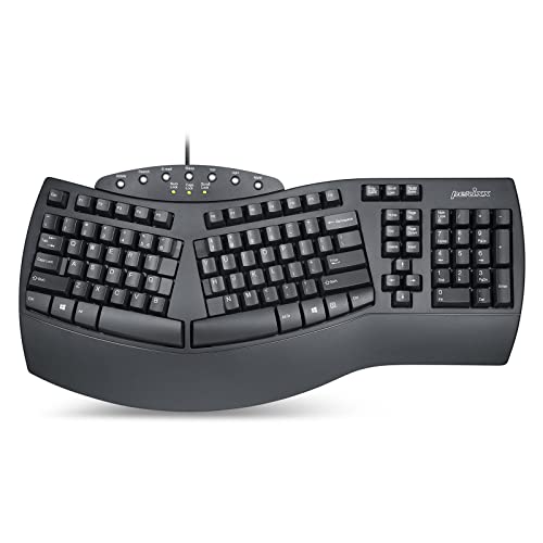 Perixx PERIBOARD 512 USB Ergonomic Keyboard Black