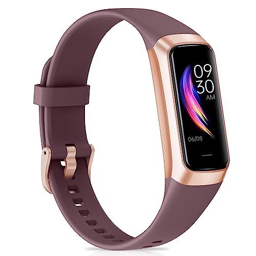 Fitness Tracker with Heart Rate Monitor, Step Counter, Sleep Monitor, Calorie Tracking, Activity Tracker with 1.1" AMOLED Touch Color Screen, Waterproof Step Tracker for Android iPhones Women Men Kids