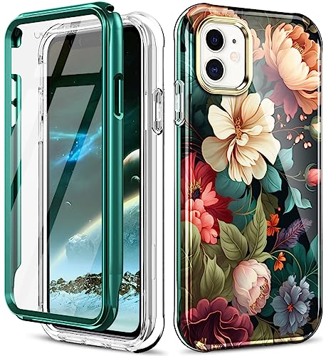 DT Series Case for iPhone 11 Case Built with Screen Protector, Lightweight and Stylish Full Body Shockproof Protective Rugged TPU Case for Apple iPhone 11 6.1inch