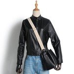 Adjustable Canvas Shoulder Strap with Gold Buckle