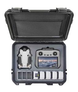 INNVO Drone Case for DJI Mini 3 or 4 Pro Fly More Combo, Hard Plastic Waterproof Shockproof Dust-proof Easy for Organize Storage Transport When Traveling Camping and Outdoor Use, Black