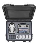 INNVO Drone Case for DJI Mini 3 or 4 Pro Fly More Combo, Hard Plastic Waterproof Shockproof Dust-proof Easy for Organize Storage Transport When Traveling Camping and Outdoor Use, Black