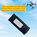 VBILUM 3.7V 1800mAh Rechargable Battery ONLY for E88 E88PRO E525 P5 PRO P15 P15PRO LS-S1S V88 Drone Replacement Batteries Quadcopter with USB Charging Cable (Black)