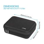 JSVER Carrying Case for DJI Mavic Mini 2 Hard Shell Storage Case for Mini 2/2 SE/4K Drone Remote Controller and Accessories, with Propeller Protectors and Control Stick Cover