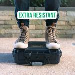 INNVO Drone Case for DJI Mini 3 or 4 Pro Fly More Combo, Hard Plastic Waterproof Shockproof Dust-proof Easy for Organize Storage Transport When Traveling Camping and Outdoor Use, Black