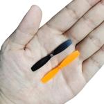uxcell RC Propellers 55mm CW CCW 2-Vane Main Rotors Black Orange 8 Pairs