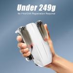 Oddire Drones with Camera for Adults 4K, GPS Auto Return, Waypoint Flight, Orbit Fly, GPS Follow, Gesture Control, Foldable Drone with Brushless Motor, 249g Light, 48 Mins Flight Time with 2 Batteries