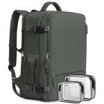 Olive Green Waterproof Travel Backpack for Laptops