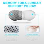 Memory Foam Lumbar Support Pillow for Travel