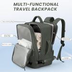 Olive Green Waterproof Travel Backpack for Laptops