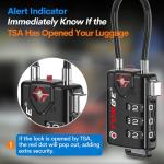 TSA Approved Cable Luggage Locks with Combo Key
