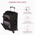 SwissGear 21-Inch Expandable Carry-On Luggage - Black
