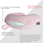 Gosider U-Shape Travel Neck Pillow - Pink Memory Foam