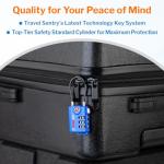 TSA Approved Cable Luggage Locks with Combo Key