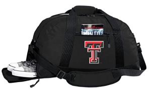Texas Tech Duffel Bag with Shoe Pocket