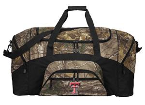 Texas Tech Camo Duffel Bag for Travel