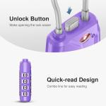 Puroma TSA Approved 4 Digit Luggage Locks - 2 Pack