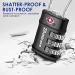 TSA Approved 4 Pack Combination Luggage Locks