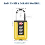 Brilliant 2 Pack TSA Approved Luggage Locks