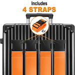 TSA Approved Luggage Straps 4-Pack - Orange