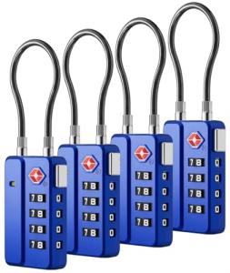 LUGGEX TSA Approved One-Button Luggage Locks