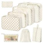 8 Piece Packing Cubes for Travel Organization