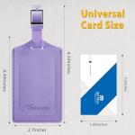 Travelambo Faux Leather Luggage Tags - 2 Pack