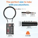 Forge TSA-Approved 4-Digit Luggage Locks